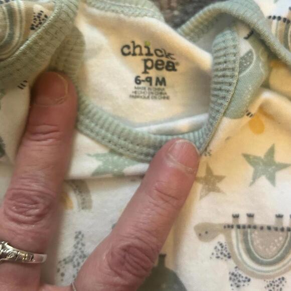 Chick Pea/Cat & Jack Baby Boy Spring/Summer Outfit Onesie and Shorts 6-9 Months - Picture 3 of 7